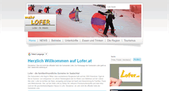 Desktop Screenshot of lofer.at