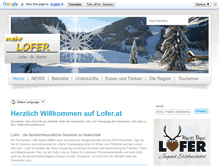 Tablet Screenshot of lofer.at